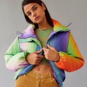BDG urban outfitters rainbow jacket